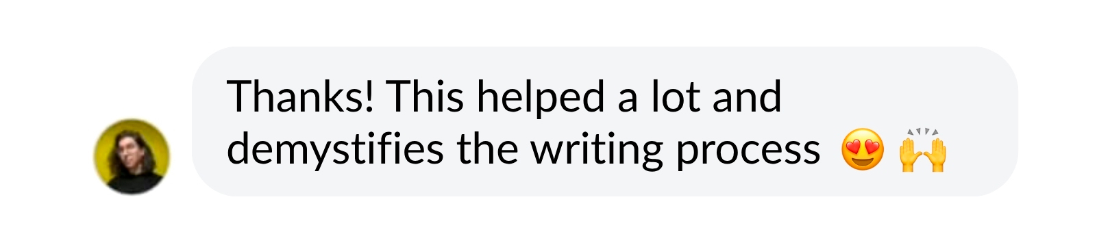 Student message