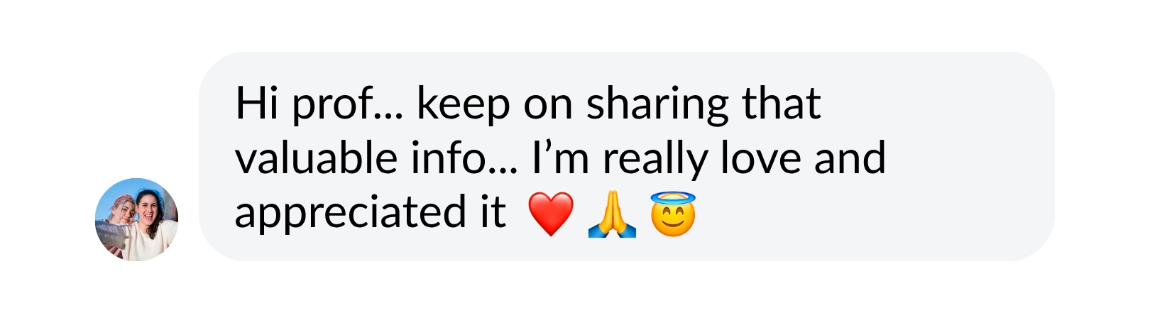 Student message
