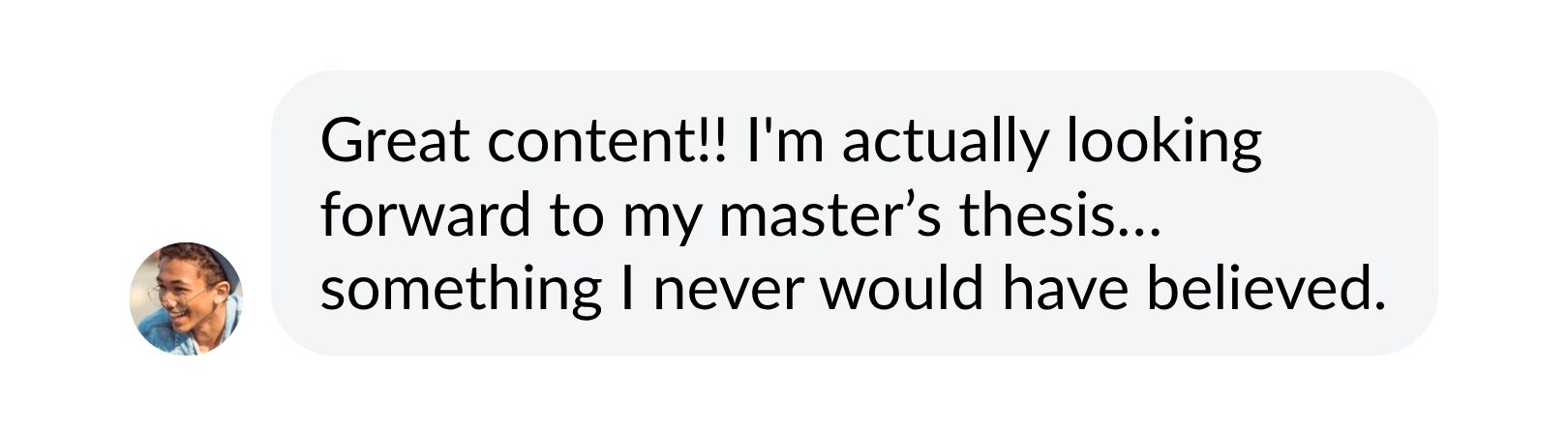 Student message