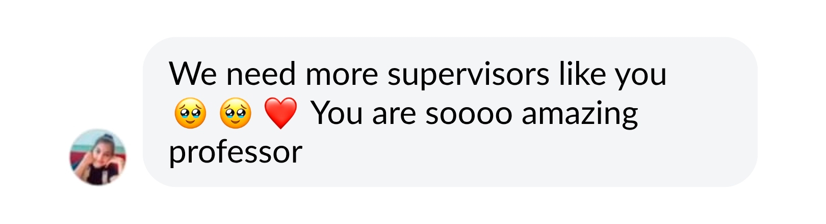 Student message