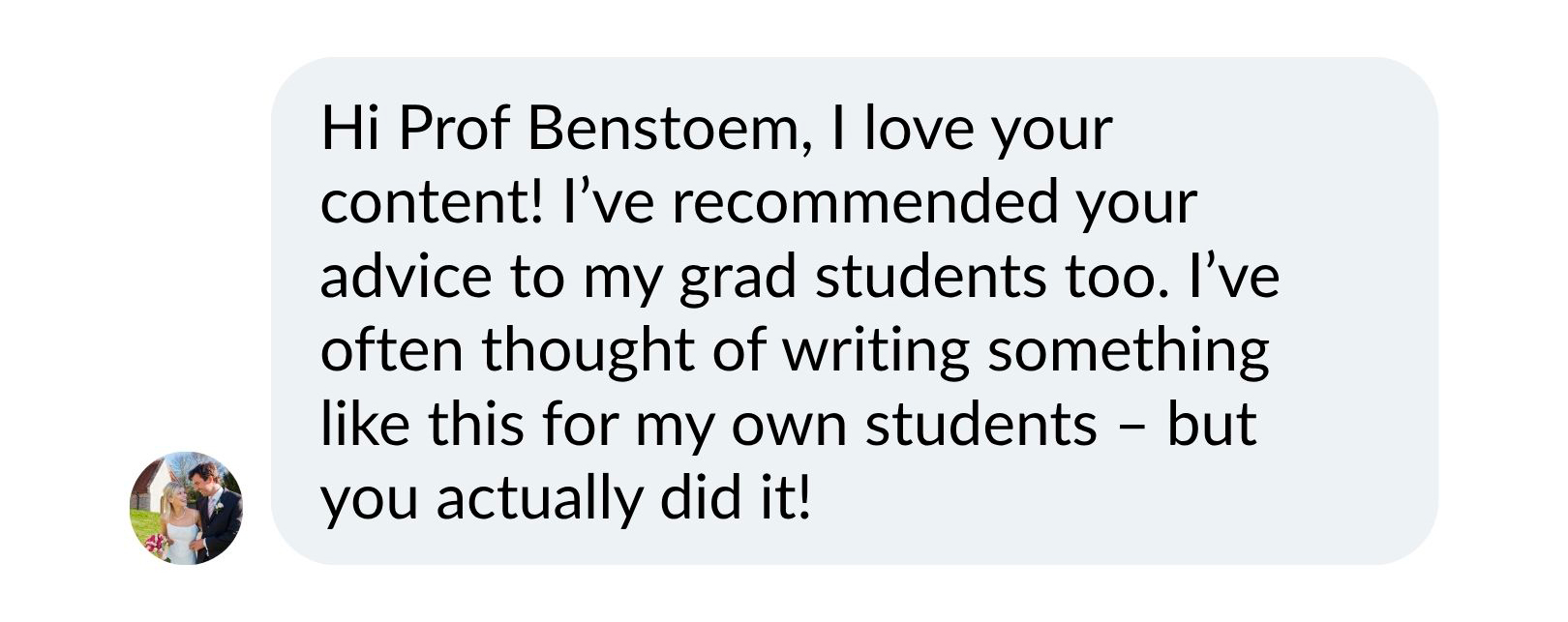 Student message