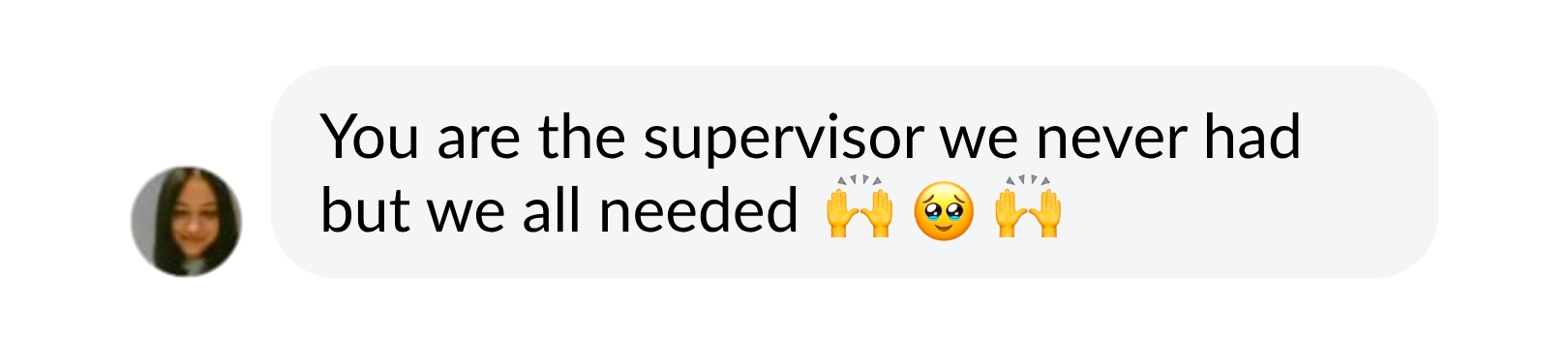 Student message