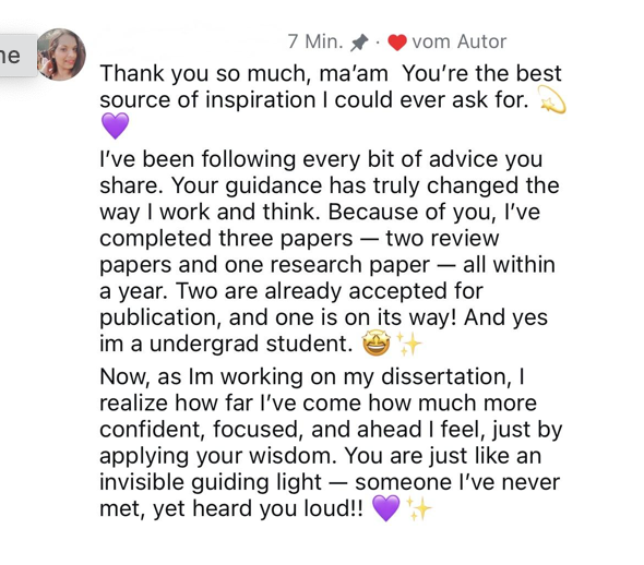Student message