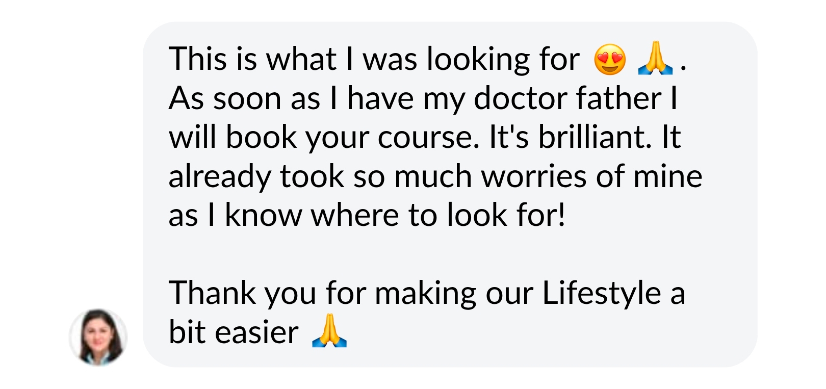 Student message