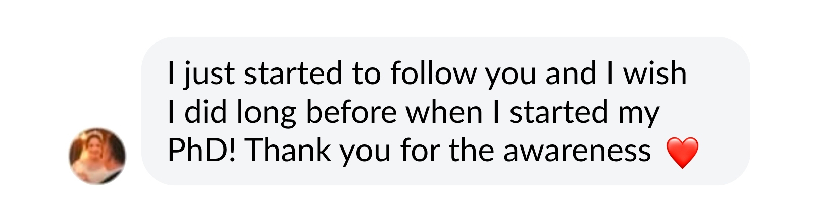 Student message