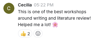 Student message
