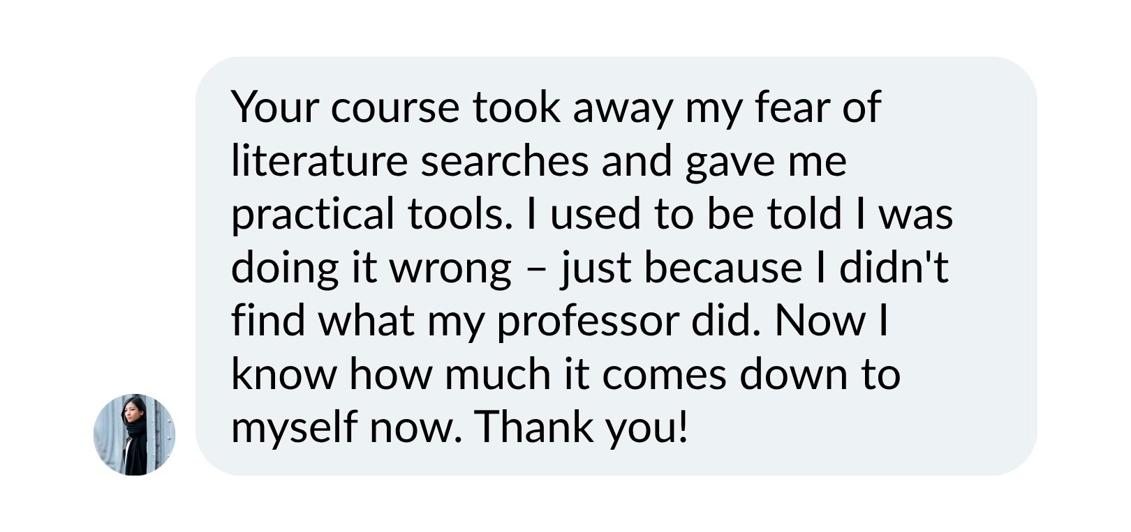 Student message