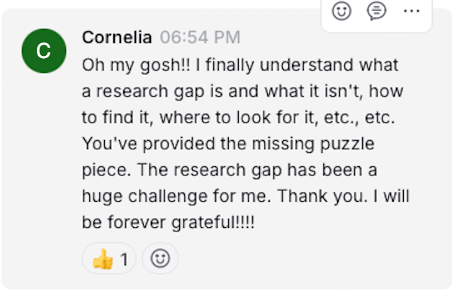 Student message