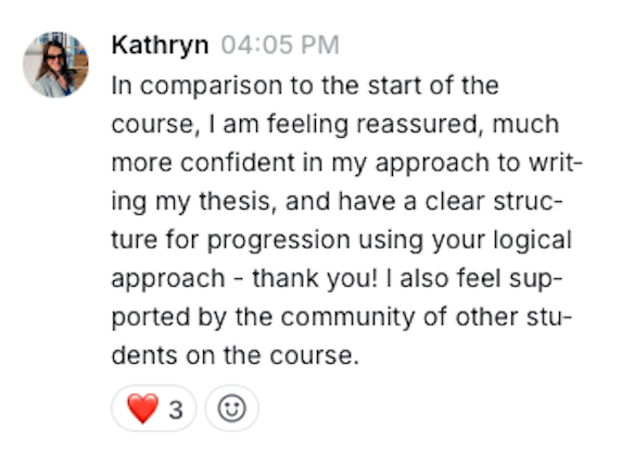 Student message