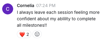 Student message