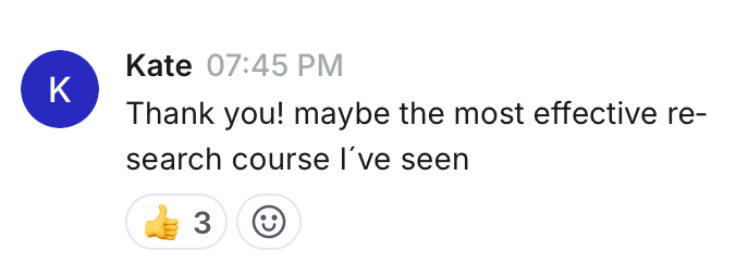 Student message