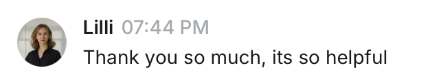 Student message