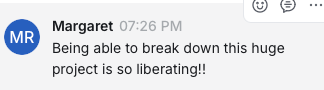 Student message