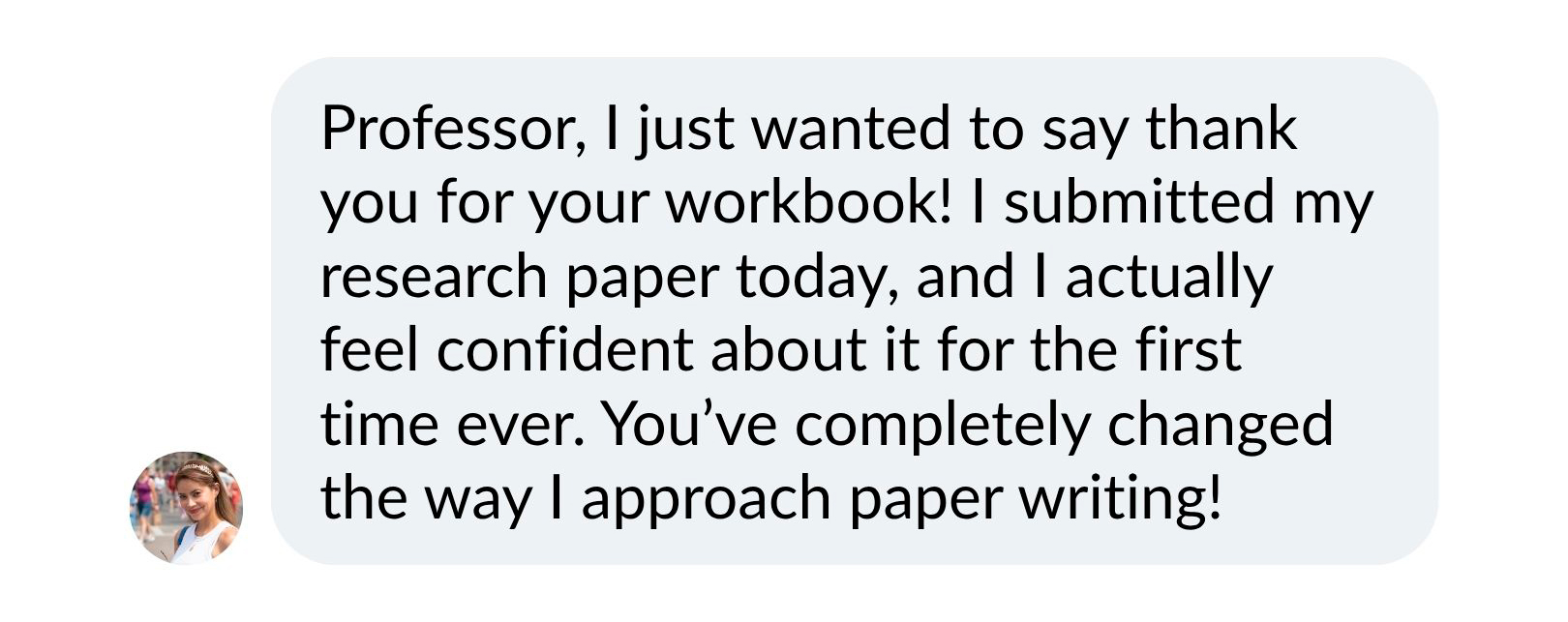 Student message