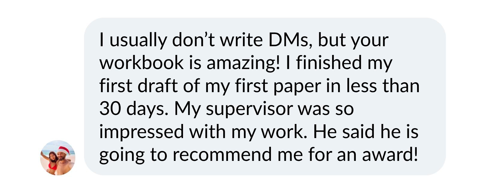 Student message