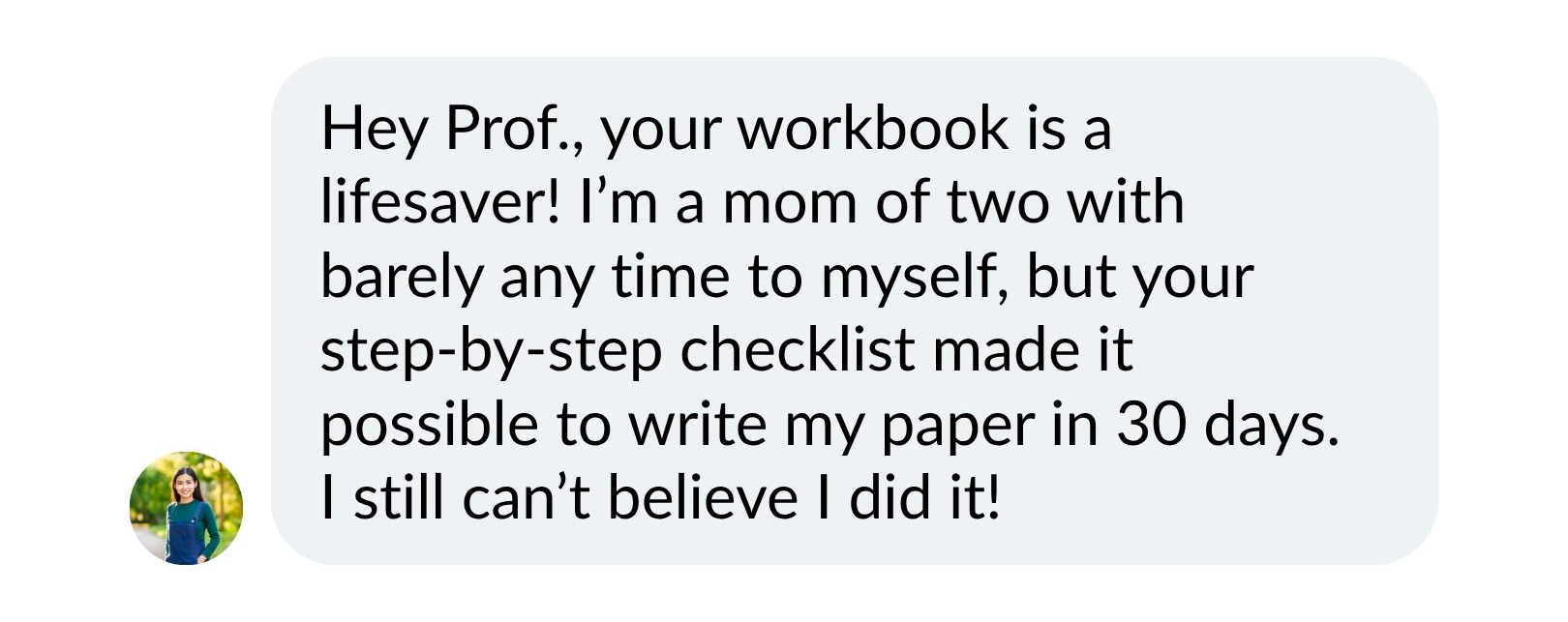 Student message