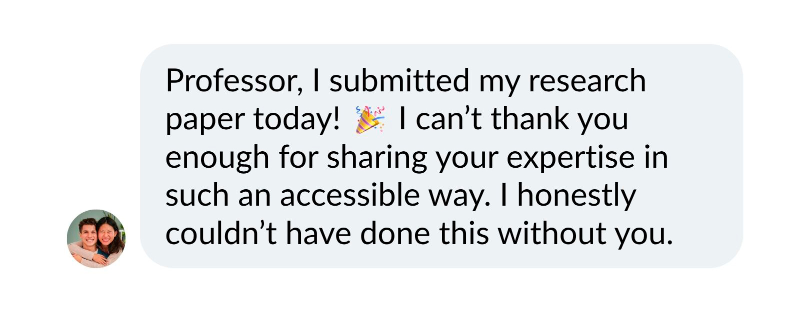 Student message