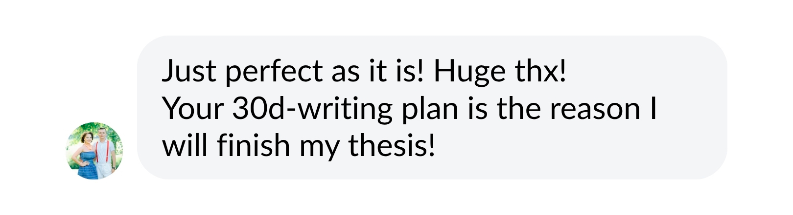 Student message