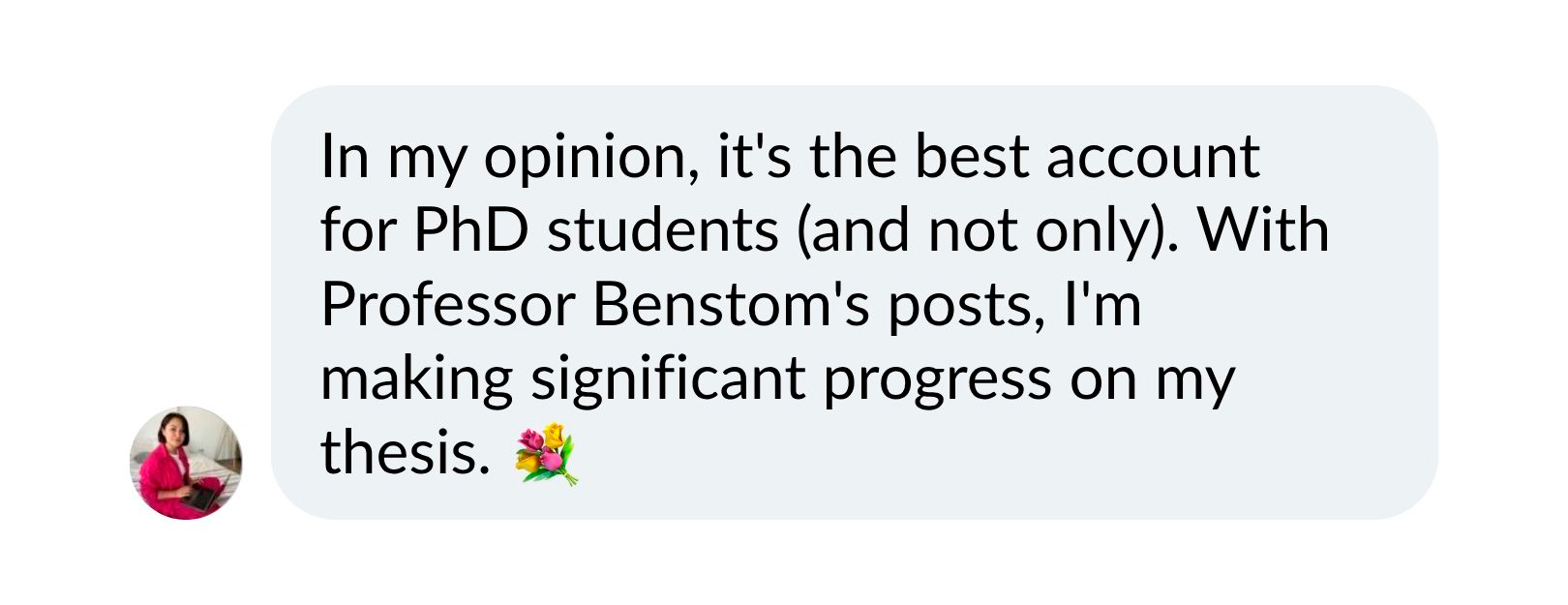 Student message