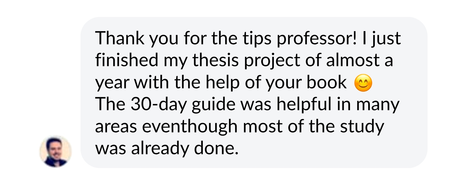Student message