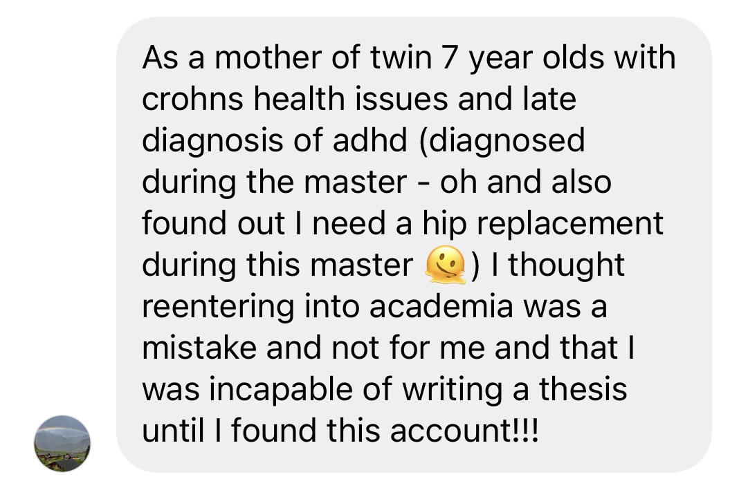 Student message
