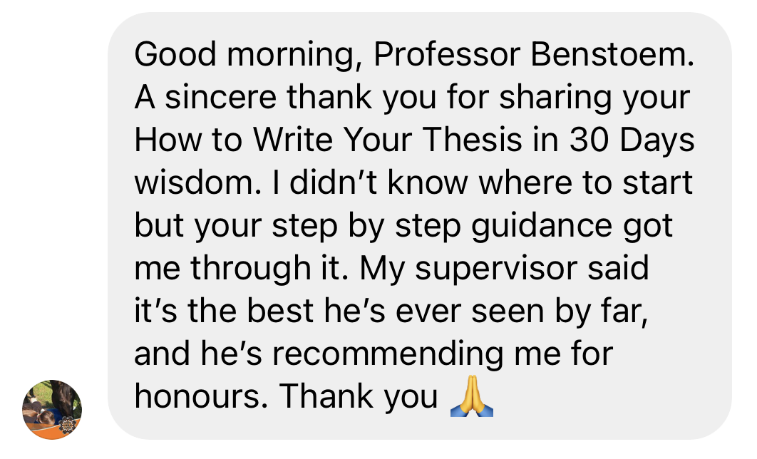 Student message